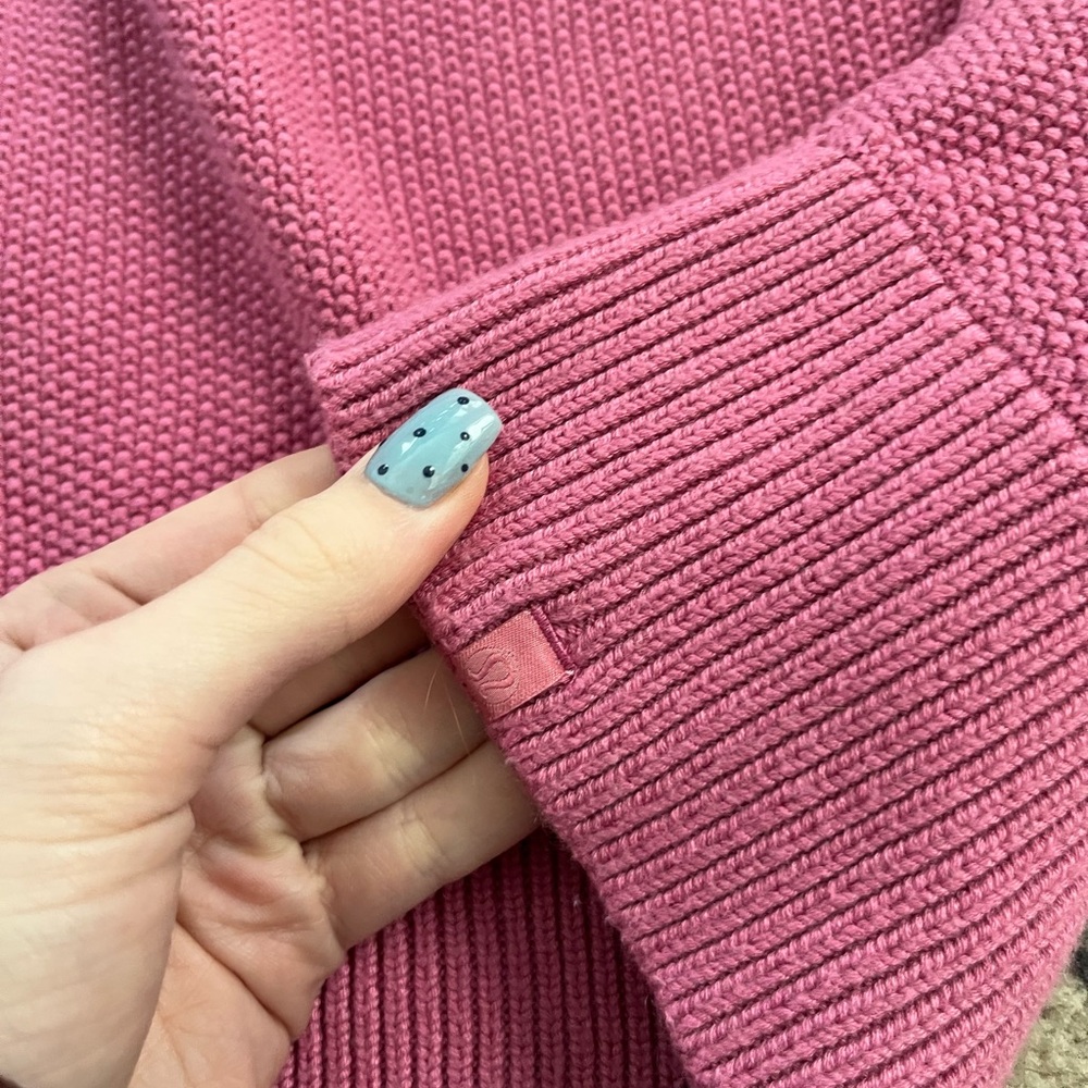 Pink Open-Back Knit Sweater - Picture 5 of 7